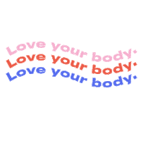 onlychildesign love your body Sticker