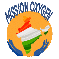 India Oxygen Sticker by techshida