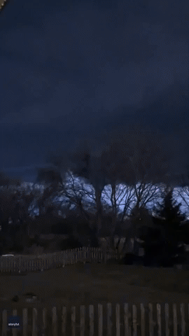 Wisconsin's First-Ever February Tornado Looms Over Neighborhood