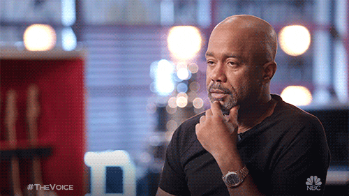 nbcthevoice giphyupload thinking nod nodding GIF