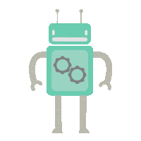 unicornisis dance hello wink robot Sticker