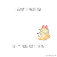 Tired Phone GIF by SLOTHILDA