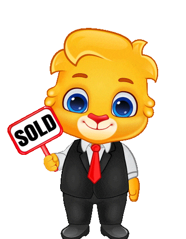 Bidding For Sale Sticker by Lucas and Friends by RV AppStudios