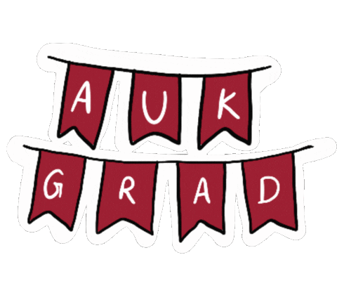 University Graduation Sticker by AUK