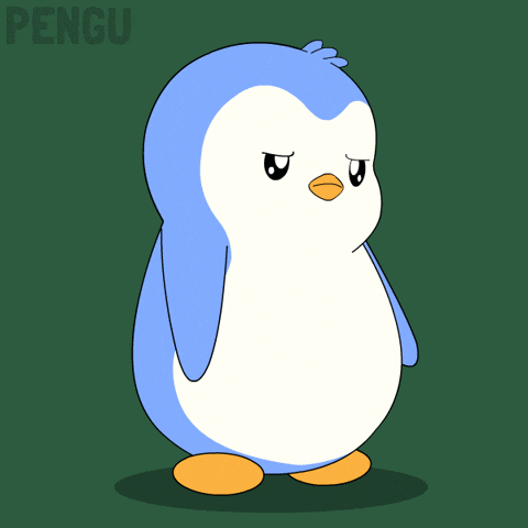 Penguin Think GIF by Pudgy Penguins