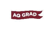 Aq Grad Sticker by Aquinas College