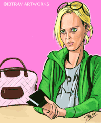 charlize theron ibtrav GIF by Travis Falligant