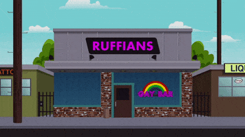 rainbow street GIF by South Park 