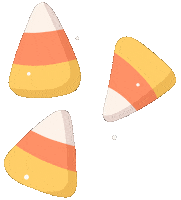 Candy Corn Halloween Sticker