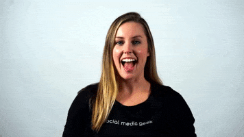 RockCityGeek coffee excited thumbs up happy dance GIF