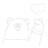 Bear Love Sticker