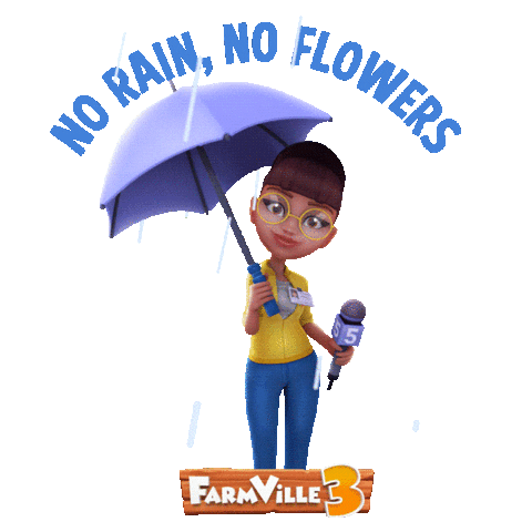 FarmVille3 news flowers rain weather Sticker
