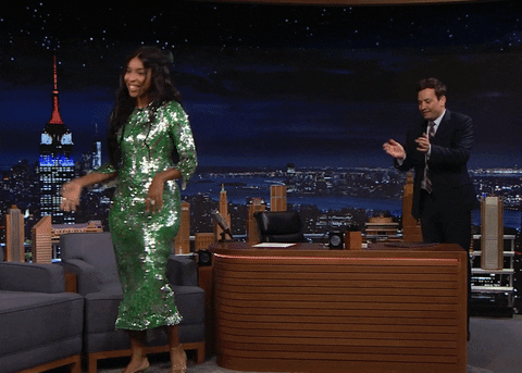 Jessica Williams Reaction GIF by The Tonight Show Starring Jimmy Fallon