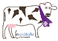 mordilatte icecream cow latte gelato Sticker