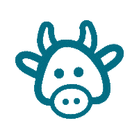 Cow Love Sticker by Publifarm