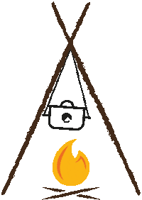 Fire Camping Sticker by _wecg