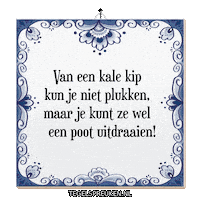 Humor Wijsheid Sticker by Tegelspreuken.nl