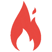 Fire Heat Sticker by LITTLE Agency