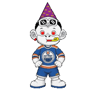 Go Oilers Go Sticker by Zhot Shop
