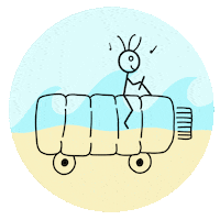 Zero Waste Plastic Free Oceans Sticker