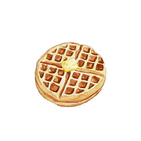 Waffle Sticker by San Pedro Restaurant Week