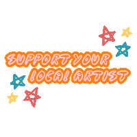 andreasulca love art stars artist Sticker