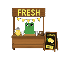 Cool Down When Life Gives You Lemons Sticker by fwogs