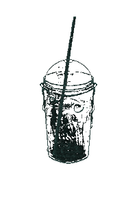 berkyurdusever hot summer melting icecoffee Sticker