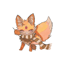 Ariesiella kawaii fox Sticker