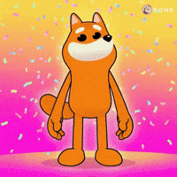 Eyes Wide Tail Wagging GIF by BONK