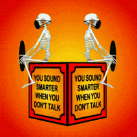 Keep Quiet Skeleton GIF