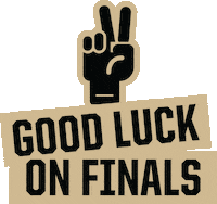 Luck Finals Sticker by Purdue University