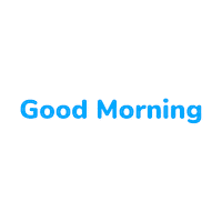 Good Morning Sticker by Huptech Web