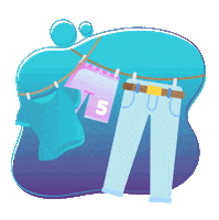 SkipSouthAfrica clothing clothes liquid laundry Sticker