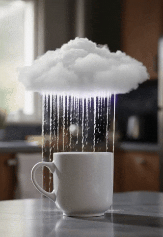 Rainy Day Coffee GIF by Pincel