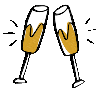 23and9creative drink cheers wedding drinks Sticker