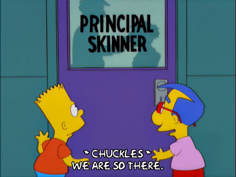 scared bart simpson GIF