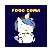 Bu Overeating Sticker by Brave Unicorn