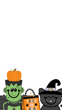 Trick Or Treat Pumpkin Sticker by Schoolgirl Style Classroom Decor