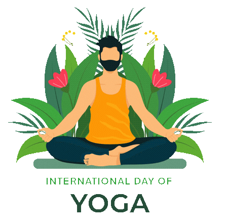 International Yoga Day Sticker by techshida
