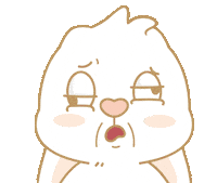 Bunny 呆 Sticker by EVANS艾特兔