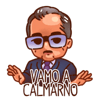 Vamo A Calmarno Manolito Sticker by sugarlab