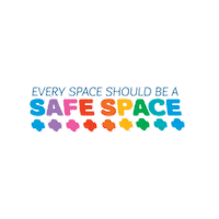 Safe Space Rainbow Sticker by GSBadgerland