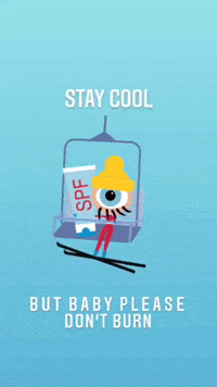 Sky High Snow GIF by Stichting Melanoom