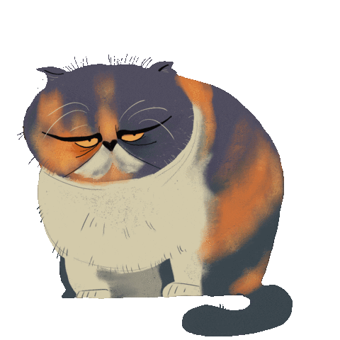 Sad Cartoon Sticker