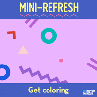 Refresh Coloring GIF by DeStress Monday