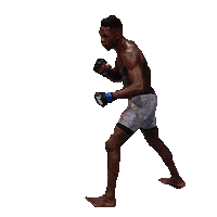 Happy Fight Sticker by Israel Adesanya