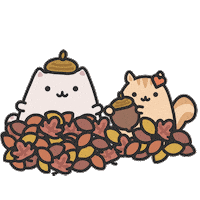 Cat Fall Sticker