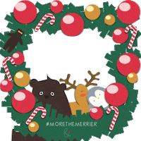 christmas bear Sticker by Lucy & Sam