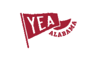 yea_ala college football roll tide bama alabama football Sticker